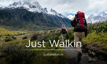 JustWalkin.io - Creative brandable domain for sale